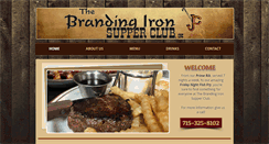 Desktop Screenshot of brandingironsupperclub.com